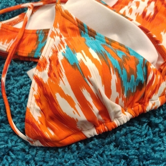 Orange and Blue Bikini Set - Picture 10 of 11